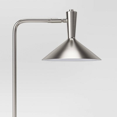LED Wireless Charging Task Lamp With USB Nickel (Includes LED Light Bulb) - Threshold™