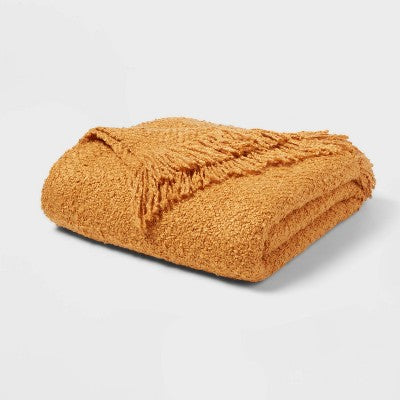 Fringed Boucle Bed Throw - Threshold™
