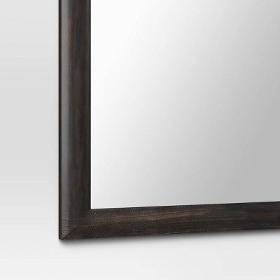 30" X 74" Bullnose Floor Mirror Black - Threshold™