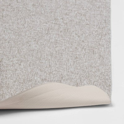 60" X 20" Basketweave Comfort Runner Mat Gray - Threshold™
