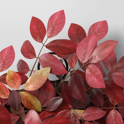 Extra Large Leaf Wreath Red - Threshold™