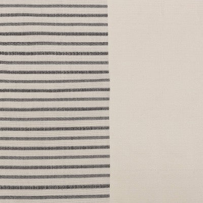 1pc 50"x84" Blackout Woven Stripe Border Window Curtain Panel Black - Threshold™