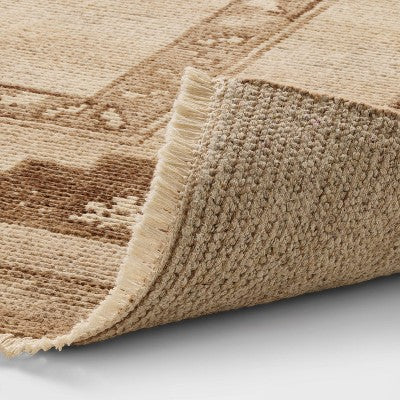 5'x7' Hand Knotted Wool Area Rug Brown/Cream - Threshold™ Designed With Studio McGee