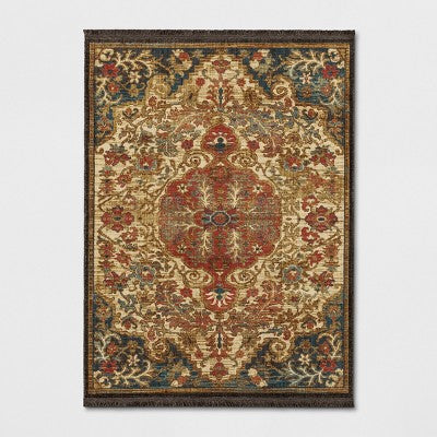 Floral Woven Medallion Persian Rug - Threshold™