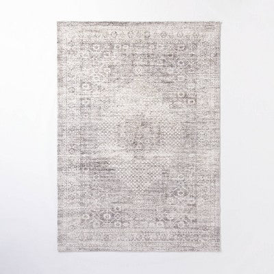 Millcreek Distressed Vintage Persian Rug Charcoal - Threshold™ Designed With Studio Mcgee