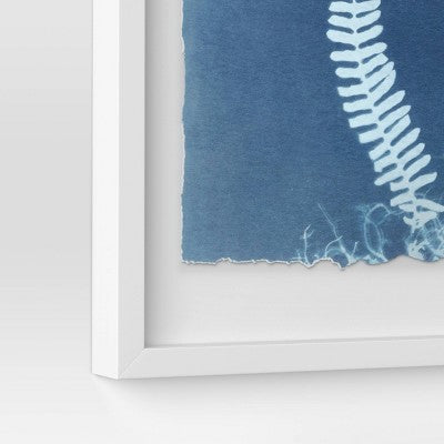 (Set Of 2) 16" X 20" Float Mount Plant Print Framed Wall Poster Set White - Threshold™
