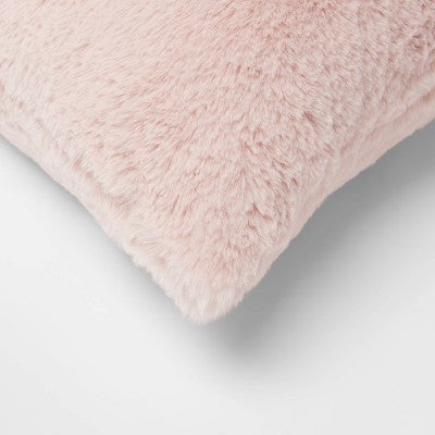 Faux Rabbit Fur Throw Pillow - Threshold™