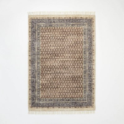 Persian Printed Paisley Style Rug Navy - Threshold™ Designed With Studio McGee™