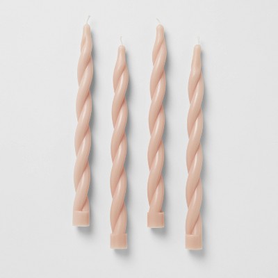 4pk Taper Set Light Pink Twist - Threshold™ Designed With Studio McGee