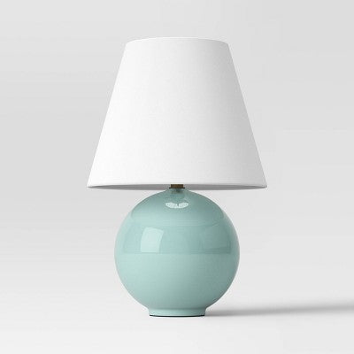 Round Table Lamp With Tapered Shade Blue - Threshold™