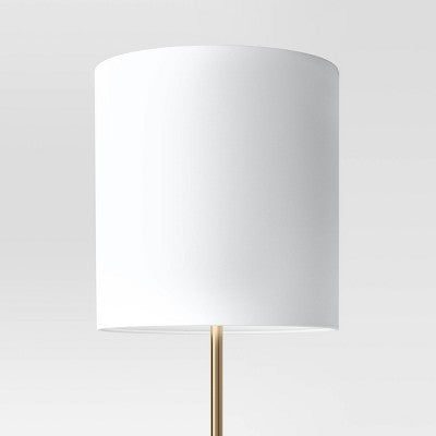 Modern Floor Lamp With Table Brass - Threshold™