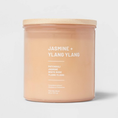 Glass Jar Jasmine And Ylang Candle Orange - Threshold™