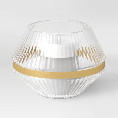 Medium Luxe Glass Hurricane Holder - Threshold™
