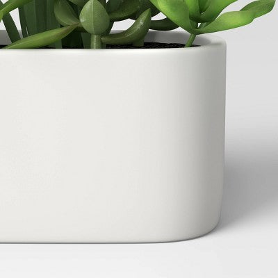 Artificial Succulents In Long Pot White - Threshold™