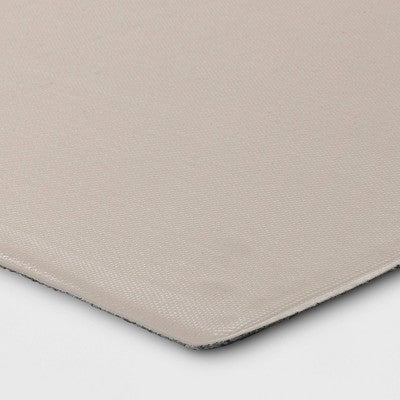 1'8"x5' Rectangle Indoor Floor Mat Gray - Threshold™: Basket Weave, Kitchen Floor Mat, PVC Backing, Flat Pile