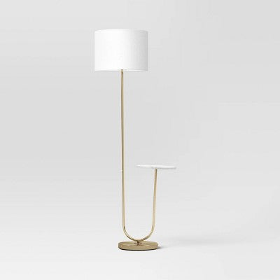 Floor Lamp With Marble Table - Threshold™