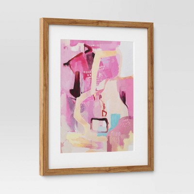  (Set Of 2) 16" X 20" Painterly Collage Framed Wall Canvases - Threshold™