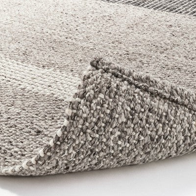  7'x10' Wellsville Handloom Flatweave Stripe Rug Gray - Threshold™ Designed With Studio McGee