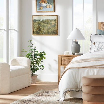  24" X 18" Landscape Study Framed Wall Canvas Antique Gold - Threshold™ Designed With Studio McGee: Serene Decor For Home Office