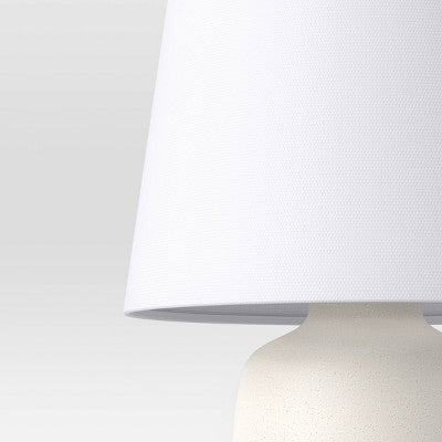  Linen Drum Lamp Shade White - Threshold