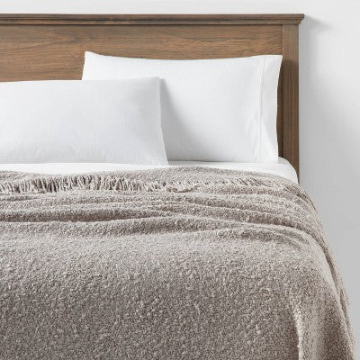  Fringed Boucle Bed Throw - Threshold™