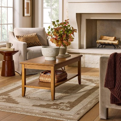  5'x7' Hand Knotted Wool Area Rug Brown/Cream - Threshold™ Designed With Studio McGee