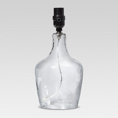  Artisan Glass Jug Small Lamp Base Clear - Threshold™