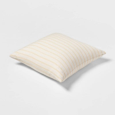  Oversized Cotton Striped Square Throw Pillow - Threshold™