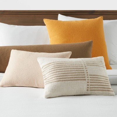 Lumbar Boucle Color Blocked Decorative Throw Pillow - Threshold™