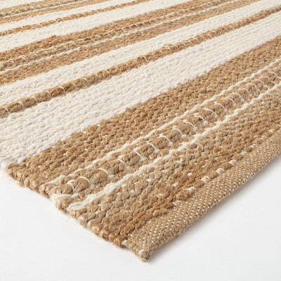  Riverton Striped Jute/Wool Area Rug Tan - Threshold™ Designed With Studio McGee