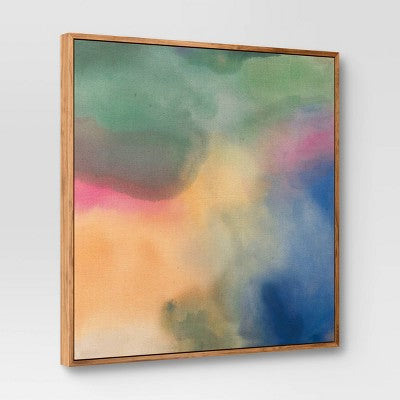  24"x24" Abstract Canvas Framed Art - Threshold™