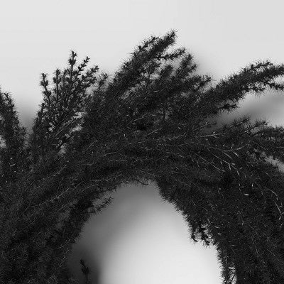  Halloween Grass Wreath Black - Threshold™