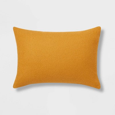  Oblong Boucle Color Blocked Decorative Throw Pillow - Threshold™