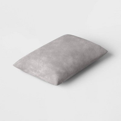  Oversize Washed Cotton Velvet Lumbar Throw Pillow Gray - Threshold™