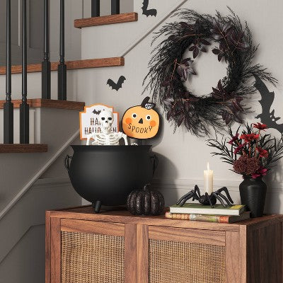  Halloween Spider Candle Holder Black - Threshold™