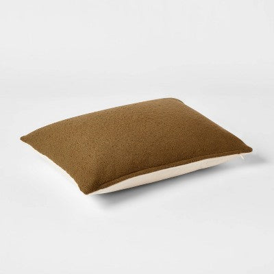  Oblong Boucle Color Blocked Decorative Throw Pillow - Threshold™