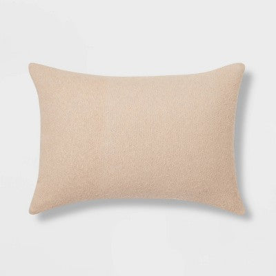  Oblong Boucle Color Blocked Decorative Throw Pillow - Threshold™