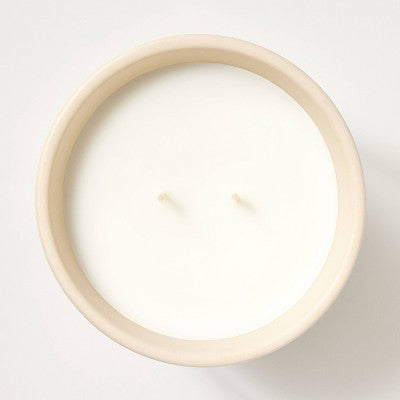  25oz Ceramic Bay & Winter Berry Candle Cream - Threshold™ Designed With Studio McGee
