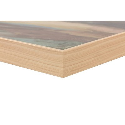  47" X 24" Haze Framed Wall Canvas - Threshold™: Modern Abstract Digital Art, Beige Frame