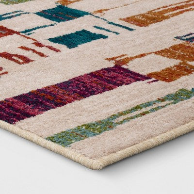  Modern Irregular Checkered Rug - Threshold™
