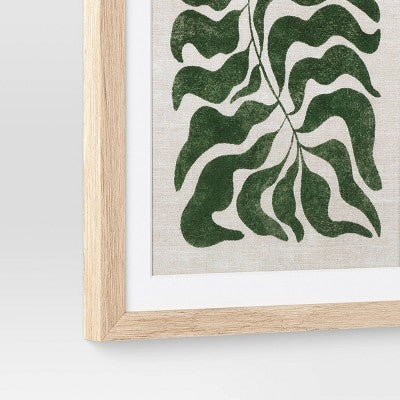 (Set Of 3) 12"x28" Modern Seaweed Framed Arts Naturals - Threshold™