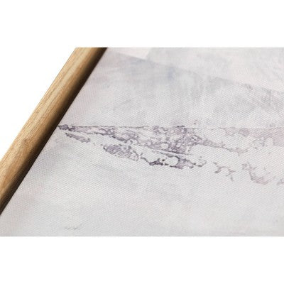  58" X 38" Tonal Abstract Framed Canvas - Threshold™ Designed With Studio McGee