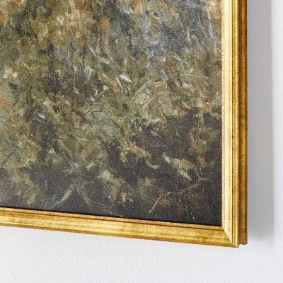  24" X 18" Landscape Study Framed Wall Canvas Antique Gold - Threshold™ Designed With Studio McGee: Serene Decor For Home Office