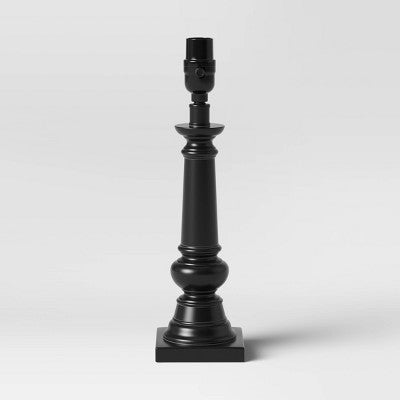  Column Small Lamp Base Black - Threshold