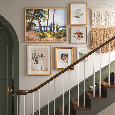  12" X 12" Love The Neighbor By Chantell Marlow Framed Wall Canvas - Threshold™