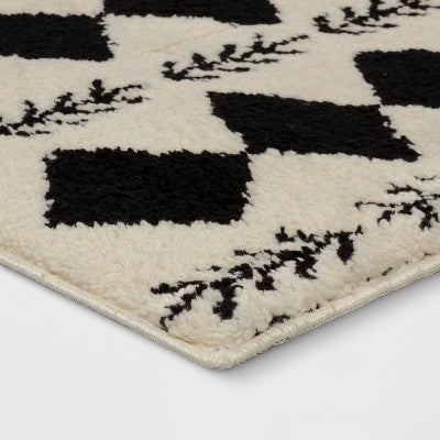  Irregular Diamond Shag Area Rug - Threshold™