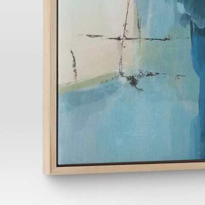  2pk 16" X 20" Abstract Pair Framed Wall Canvases - Threshold™