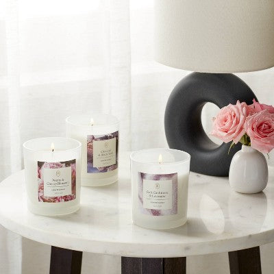  3pk Milky Glass Everyday Fragrances Candle Gift Set Jar Candle - Threshold™