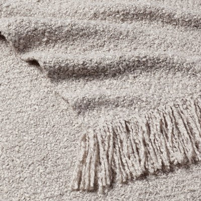  Fringed Boucle Bed Throw - Threshold™