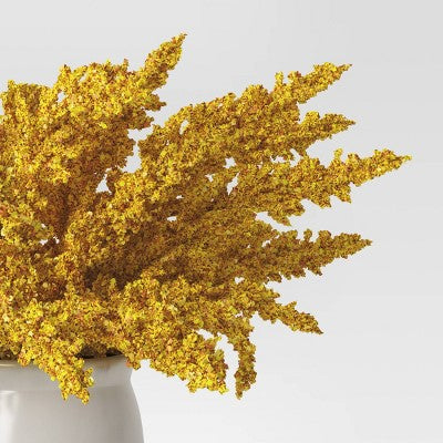  Goldenrod Artificial Plant Arrangement In Ceramic Pot - Threshold™